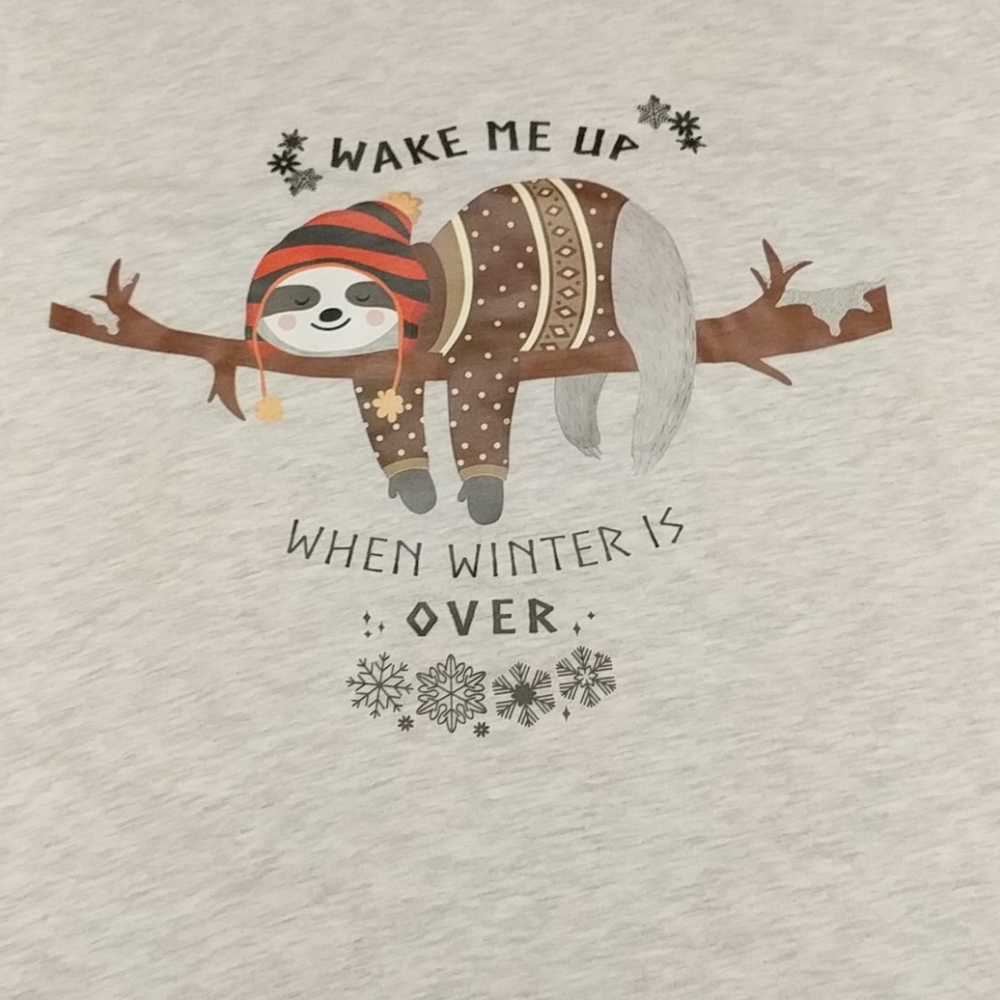 Sloth Winter t-shirt - Picture 2 of 2